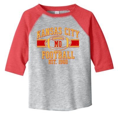 Kansas City MO Football Est 1960 Toddler Fine Jersey T-Shirt