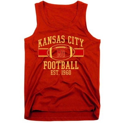 Kansas City MO Football Est 1960 Tank Top