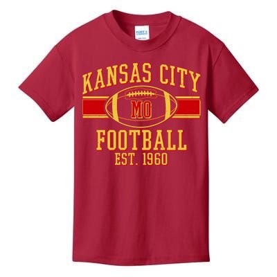 Kansas City MO Football Est 1960 Kids T-Shirt