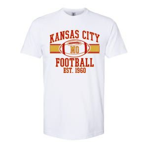 Kansas City MO Football Est 1960 Softstyle CVC T-Shirt