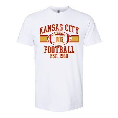 Kansas City MO Football Est 1960 Softstyle CVC T-Shirt