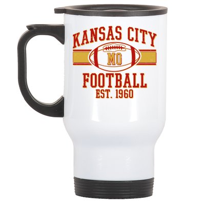 Kansas City MO Football Est 1960 Stainless Steel Travel Mug