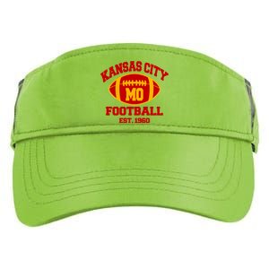 Kansas City MO KC Fooball Mahomes Fan Adult Drive Performance Visor