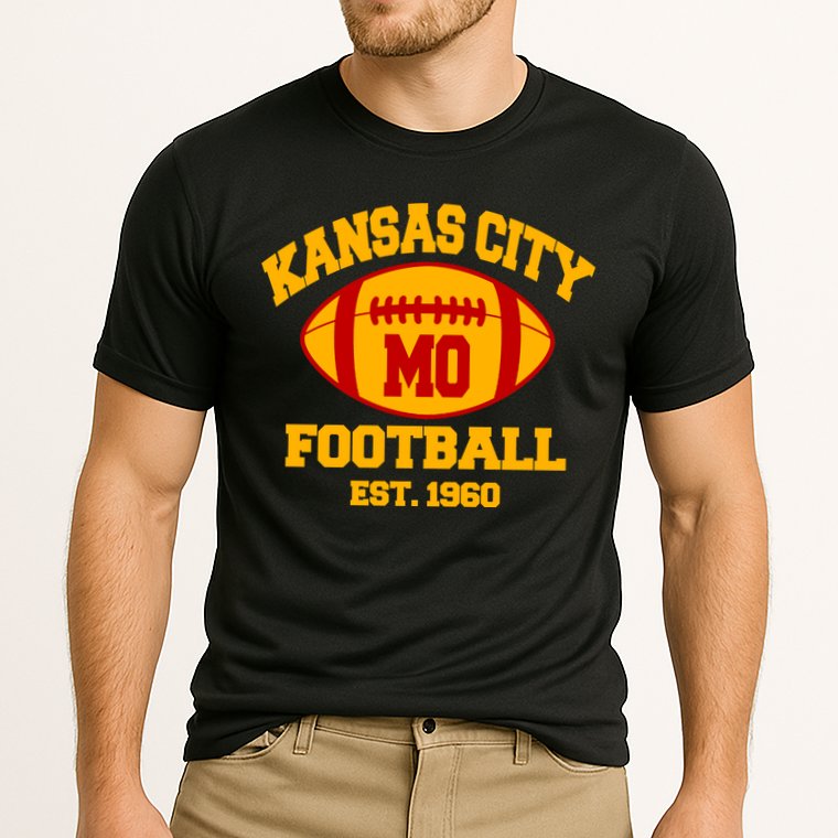 Kansas City MO KC Fooball Mahomes Fan Cooling Performance Crew T-Shirt