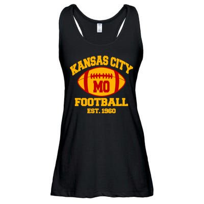 Kansas City MO KC Fooball Mahomes Fan Ladies Essential Flowy Tank
