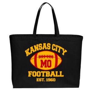 Kansas City MO KC Fooball Mahomes Fan Cotton Canvas Jumbo Tote