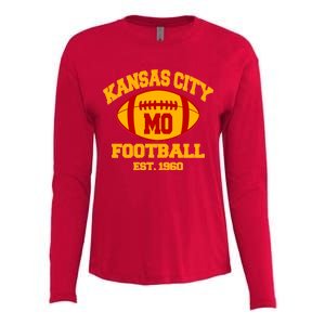 Kansas City MO KC Fooball Mahomes Fan Womens Cotton Relaxed Long Sleeve T-Shirt