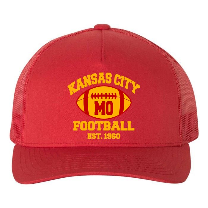 Kansas City MO KC Fooball Mahomes Fan Yupoong Adult 5-Panel Trucker Hat