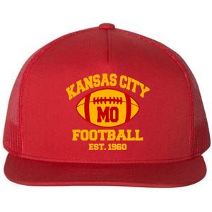 Kansas City MO KC Fooball Mahomes Fan Flat Bill Trucker Hat