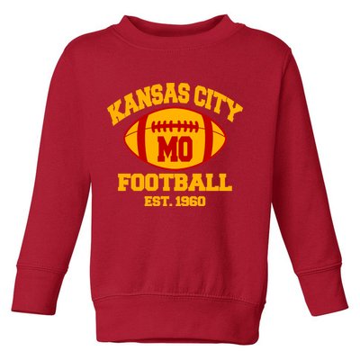 Kansas City MO KC Fooball Mahomes Fan Toddler Sweatshirt