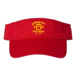 Kansas City MO KC Fooball Mahomes Fan Valucap Bio-Washed Visor