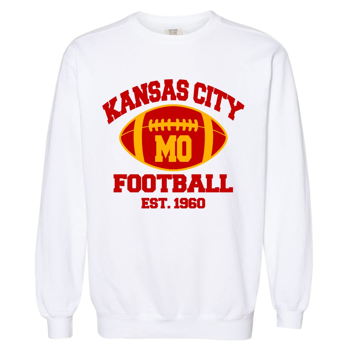 Kansas City MO KC Fooball Mahomes Fan Garment-Dyed Sweatshirt