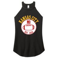 Kansas City MO KC Football EST 1959 Emblem Women's Perfect Tri Rocker Tank