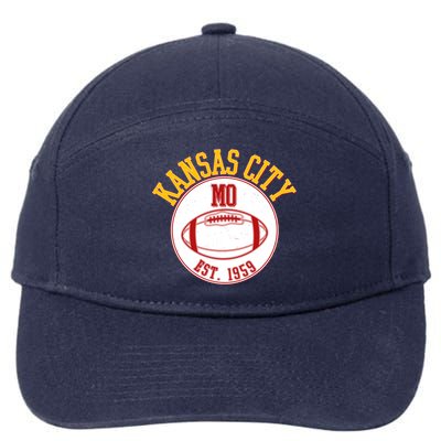 Kansas City MO KC Football EST 1959 Emblem 7-Panel Snapback Hat