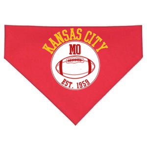 Kansas City MO KC Football EST 1959 Emblem USA-Made Doggie Bandana