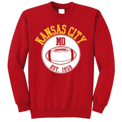 Kansas City MO KC Football EST 1959 Emblem Sweatshirt