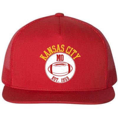 Kansas City MO KC Football EST 1959 Emblem Flatbill Hat