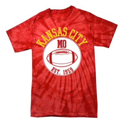 Kansas City MO KC Football EST 1959 Emblem Tie-Dye T-Shirt