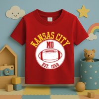 Kansas City MO KC Football EST 1959 Emblem Toddler T-Shirt