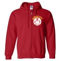 Kansas City MO KC Football EST 1959 Emblem Full Zip Hoodie