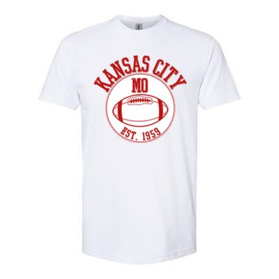 Kansas City MO KC Football EST 1959 Emblem Softstyle CVC T-Shirt