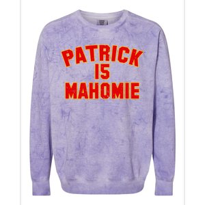 Kansas City Patrick is Mahomie 15 Colorblast Crewneck Sweatshirt