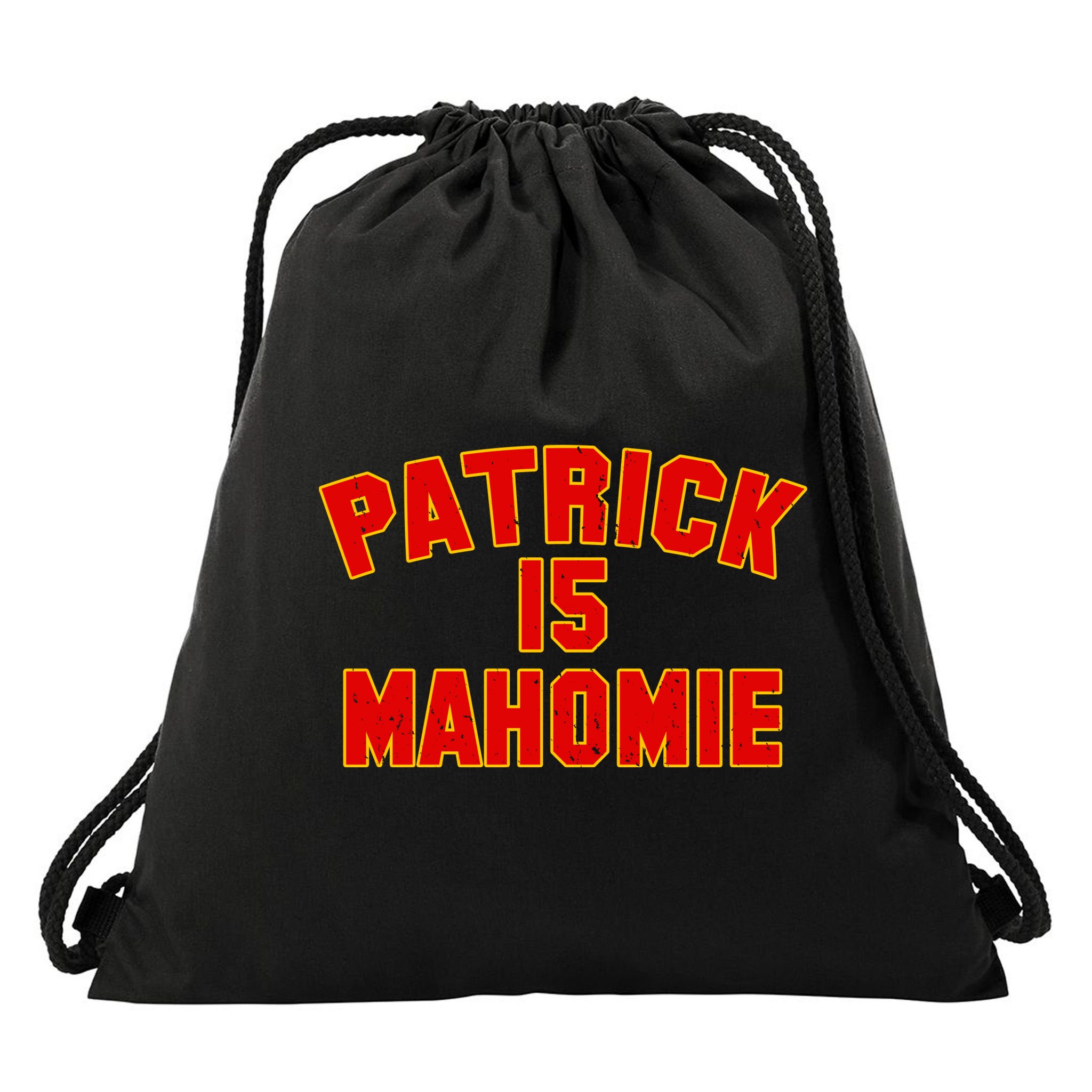 Kansas City Patrick is Mahomie 15 Drawstring Bag