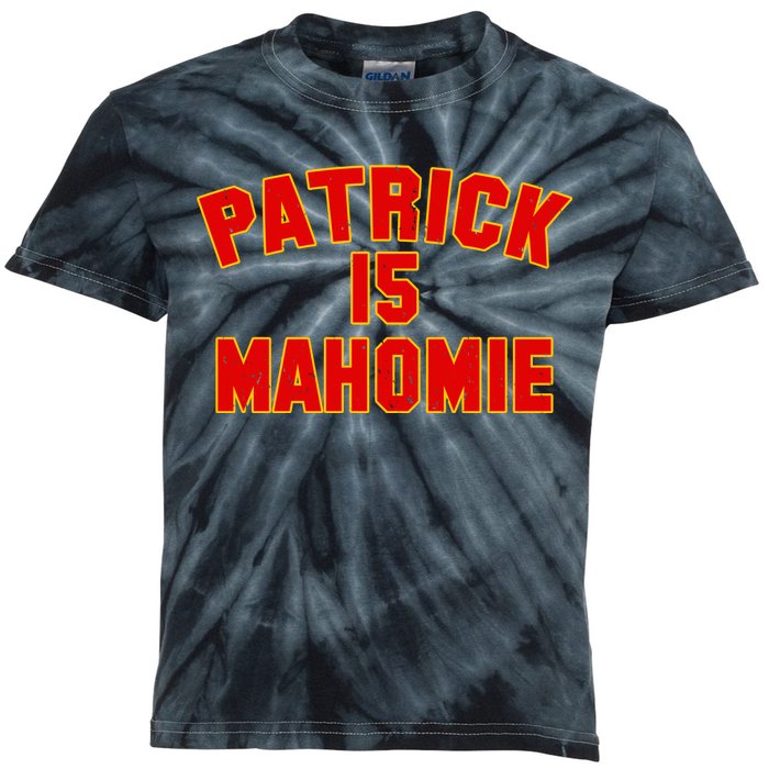 Kansas City Patrick is Mahomie 15 Kids Tie-Dye T-Shirt