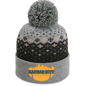 Kansas City Skyline Football The Baniff Cuffed Pom Beanie