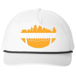 Kansas City Skyline Football Snapback Five-Panel Rope Hat