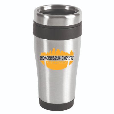 Kansas City Skyline Football 16oz Travel Tumbler
