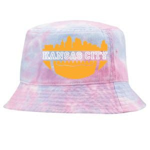 Kansas City Skyline Football Tie-Dyed Bucket Hat