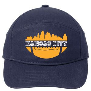 Kansas City Skyline Football 7-Panel Snapback Hat