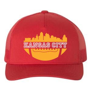 Kansas City Skyline Football Yupoong Adult 5-Panel Trucker Hat