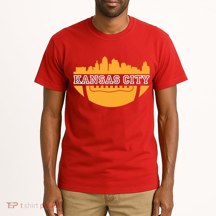 Kansas City Skyline Football Tall T-Shirt