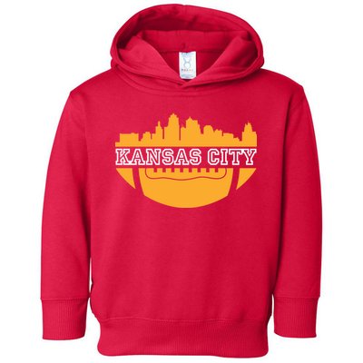 Kansas City Skyline Football Toddler Hoodie