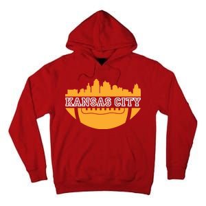 Kansas City Skyline Football Tall Hoodie