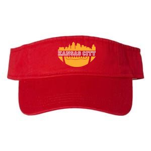 Kansas City Skyline Football Valucap Bio-Washed Visor