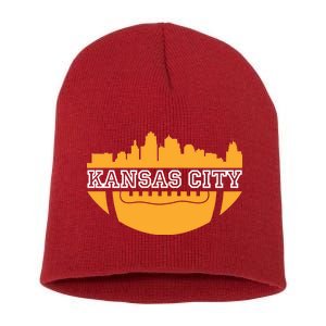 Kansas City Skyline Football Short Acrylic Beanie