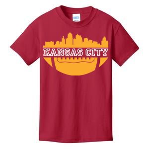 Kansas City Skyline Football Kids T-Shirt