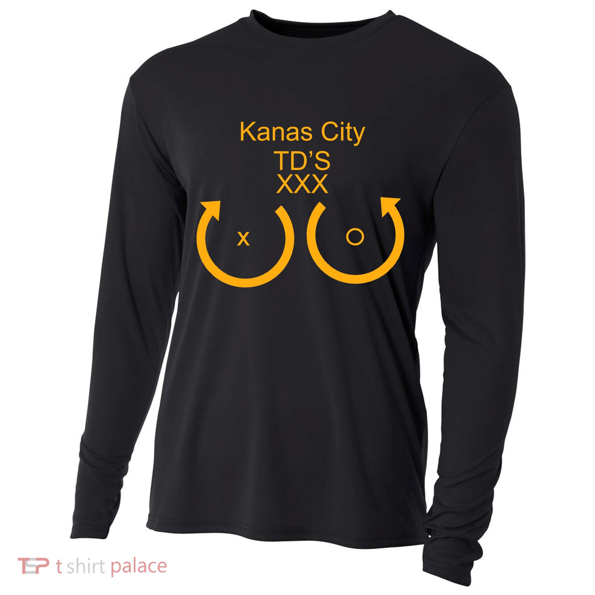 Kansas City TD'S XXX KC Football Fan Cooling Performance Long Sleeve Crew