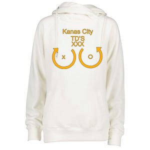 Kansas City TD'S XXX KC Football Fan Womens Funnel Neck Pullover Hood