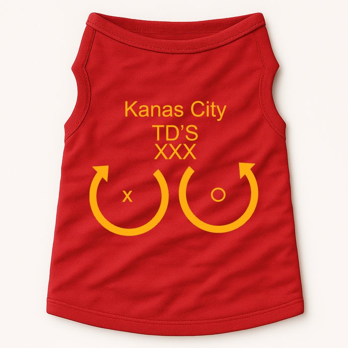 Kansas City TD'S XXX KC Football Fan Doggie Tank