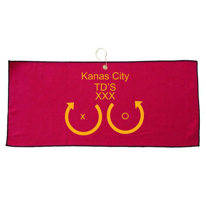 Kansas City TD'S XXX KC Football Fan Large Microfiber Waffle Golf Towel