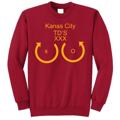 Kansas City TD'S XXX KC Football Fan Tall Sweatshirt