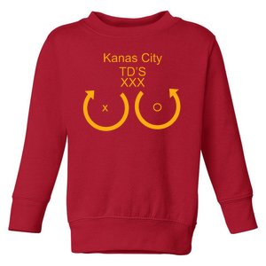 Kansas City TD'S XXX KC Football Fan Toddler Sweatshirt