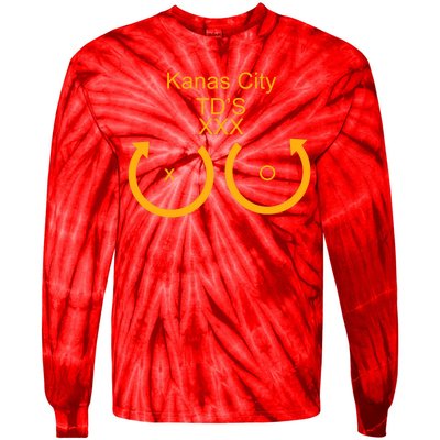 Kansas City TD'S XXX KC Football Fan Tie-Dye Long Sleeve Shirt