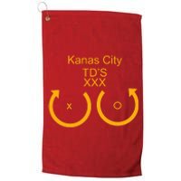 Kansas City TD'S XXX KC Football Fan Platinum Collection Golf Towel