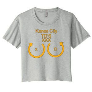 Kansas City TD'S XXX KC Football Fan Women's Crop Top Tee