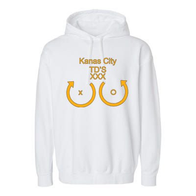 Kansas City TD'S XXX KC Football Fan Garment-Dyed Fleece Hoodie